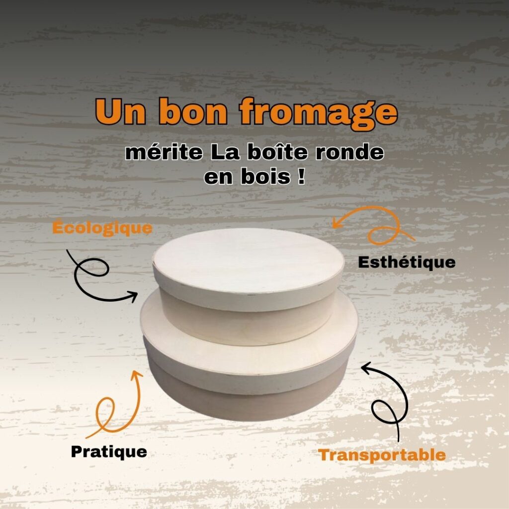 La boîte ronde en bois multifonction